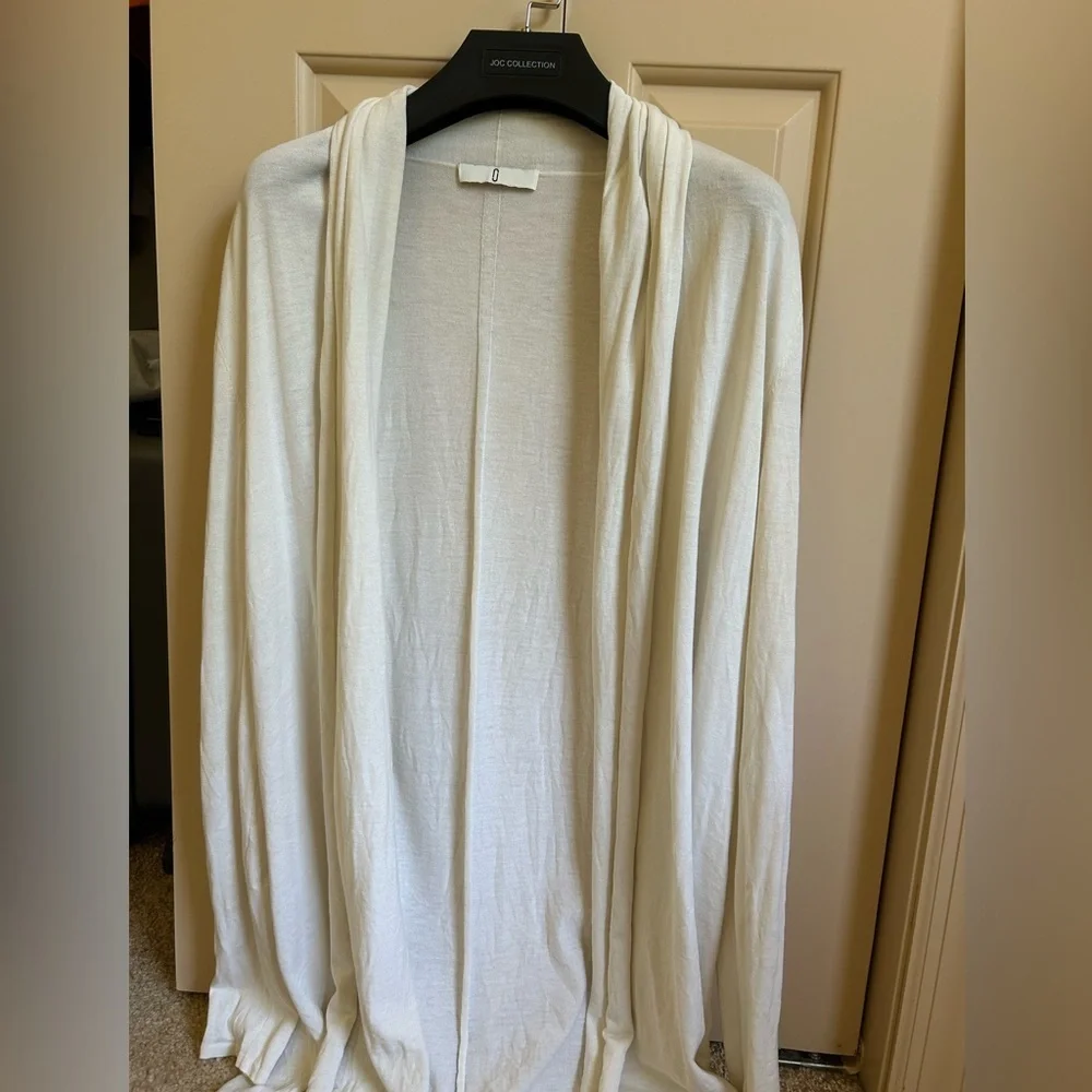 CHICJOC Women The Row-Style Jersey Silk-Cotton Knit Cardigan – Size 36